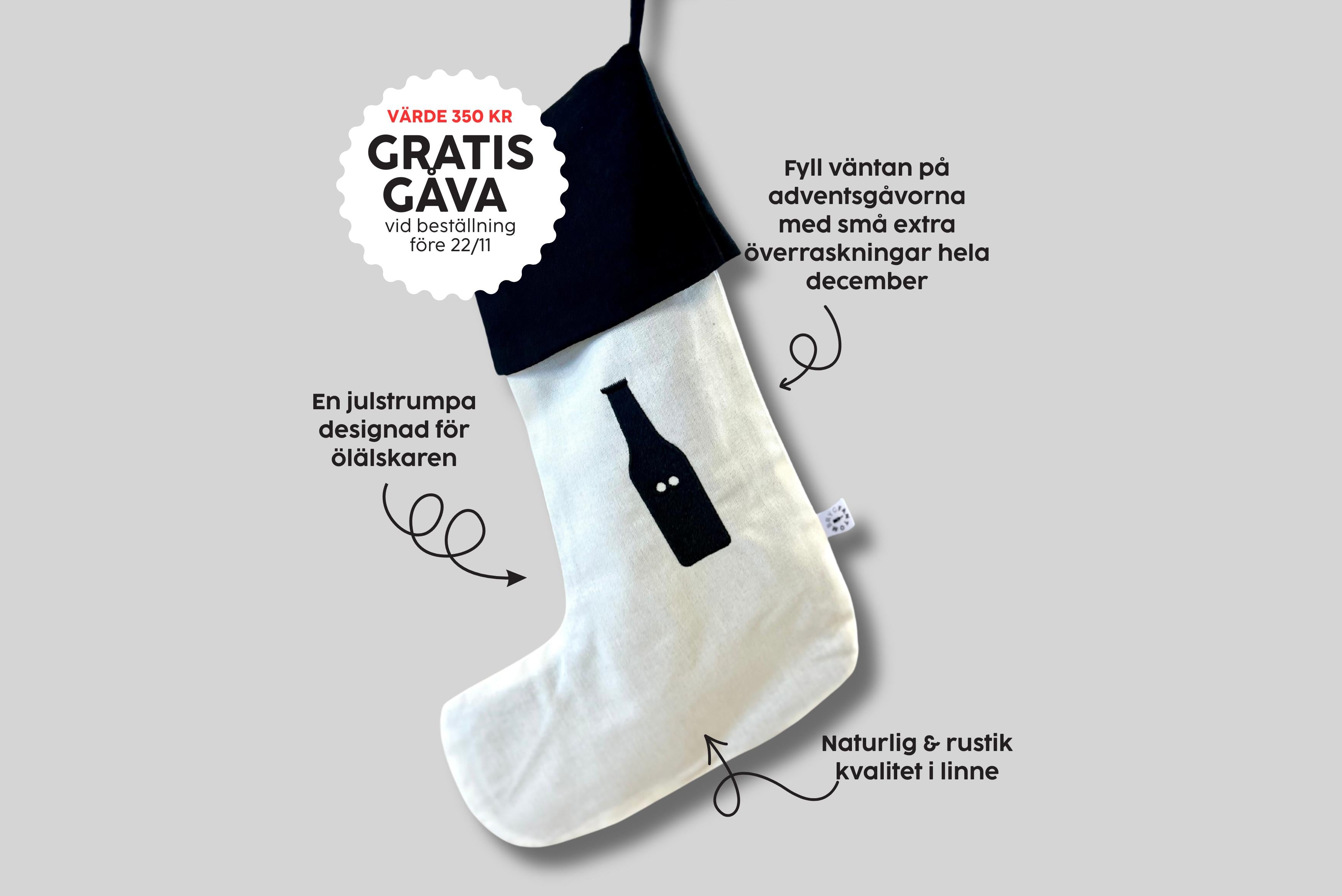 Personlig öl adventskalender – 12 unika öl med bild & text