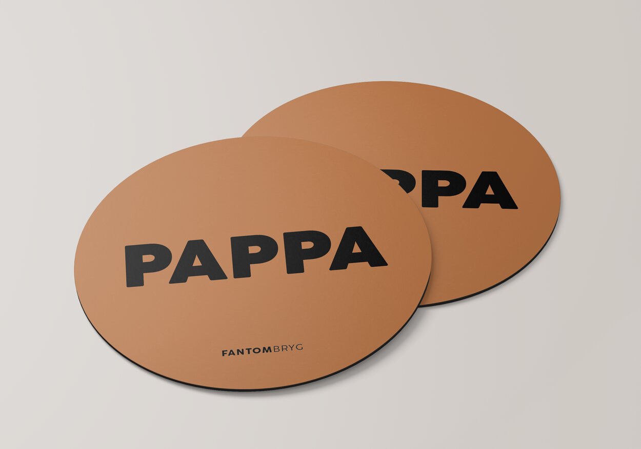 Ölunderlägg i läder till Pappa