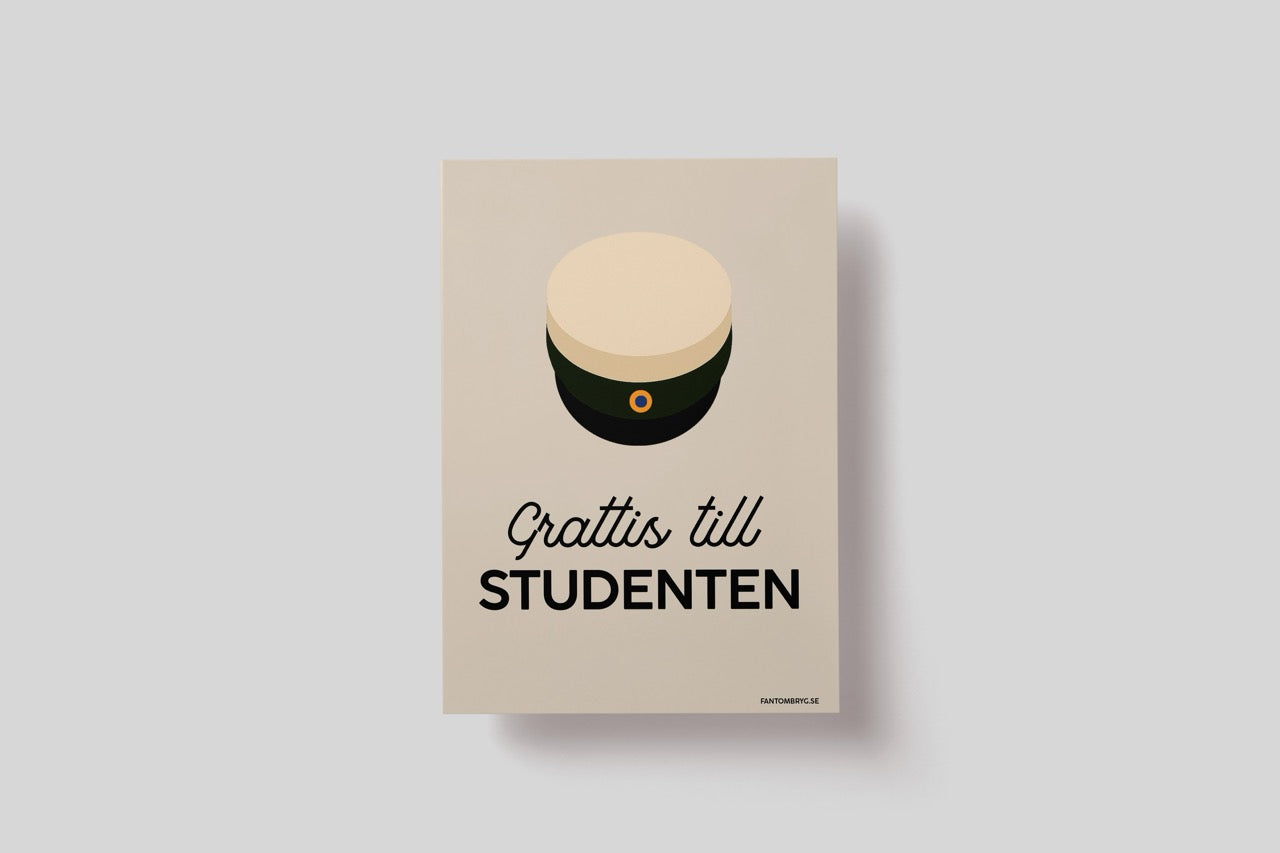 Gratulationskort till studenten