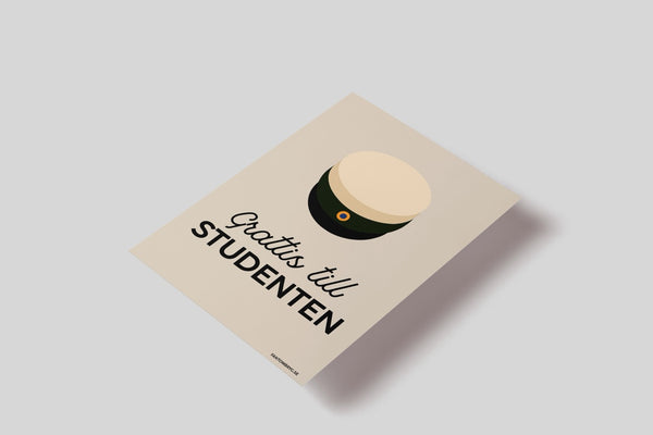 Gratulationskort till studenten