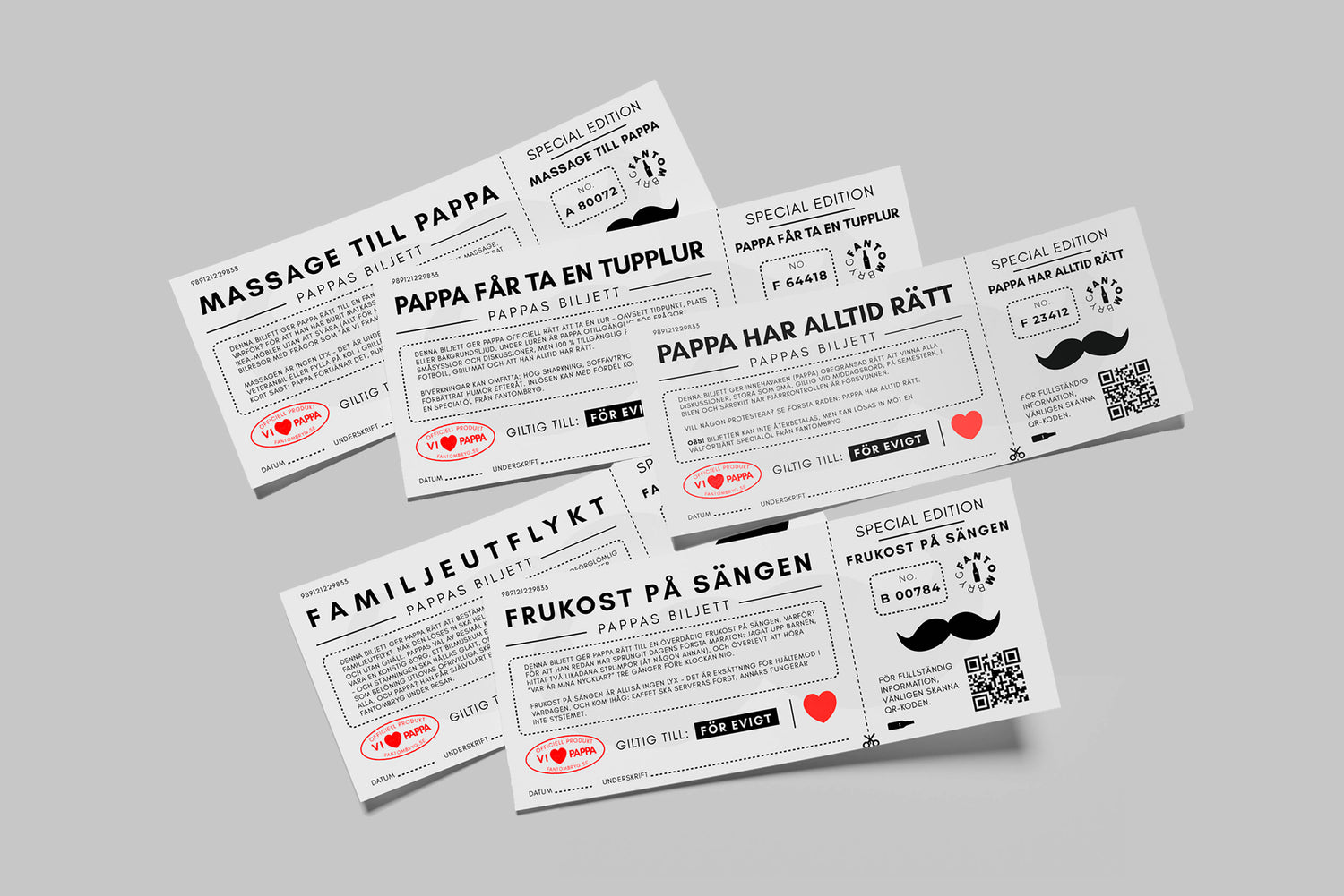 Pappas Biljetter – 5 personliga presenter till pappa