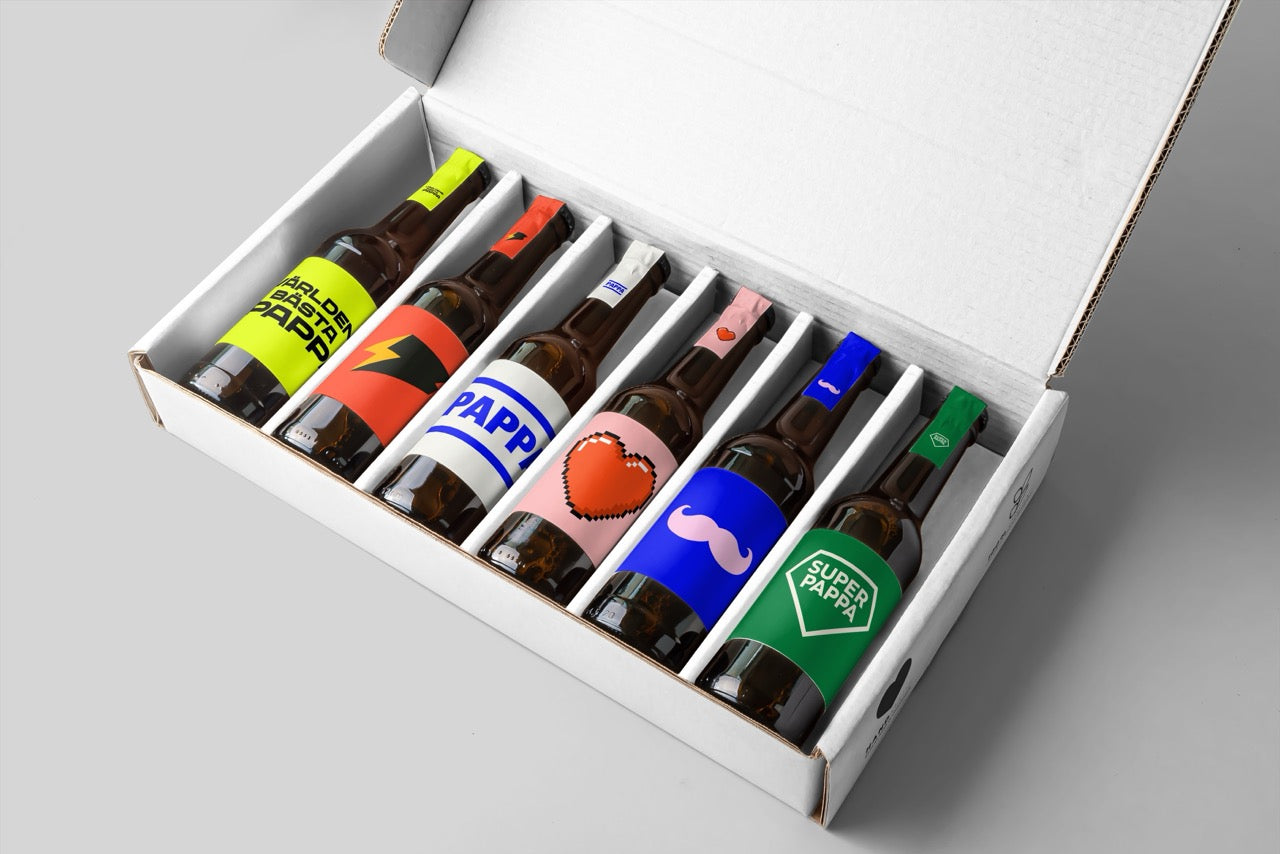 Fars dag-present med sex specialöl i Fantombrygs presentbox